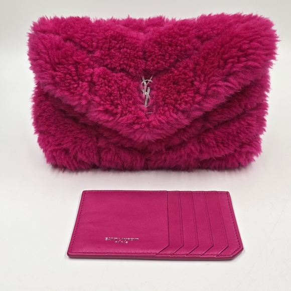 YSL Shearling puffer clutch mini - Picture 2 of 15